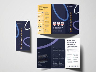 Tradeshow Brochure for Mouseflow branding brochure graphic design layout print tradeshow trifold