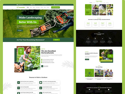 Gardening Website branding design elementor pro elementor website garden gardening gardening website landing page landscape responsive design services website shopify website ui ui design uiux ux web design website wordpress design wordpressdeveloper