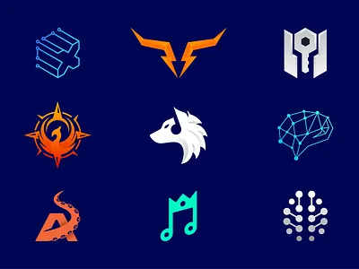 2025 Logo Collections abstract combination geometric graphic design icon logo mascot minimalist modern technology vector