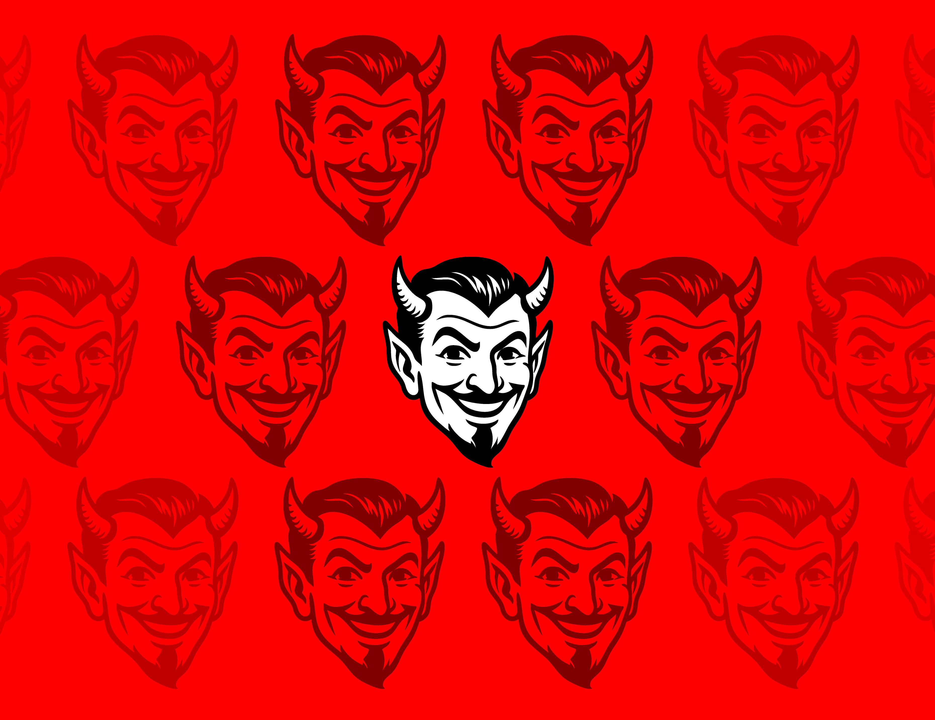 Bold & Smiling: The Devil’s Face branding creativelogos customlogo devil dribbbleweeklywarmup evil graphic design horns illustration logo logodesign logoinspiration logomark logotype mascot vintage