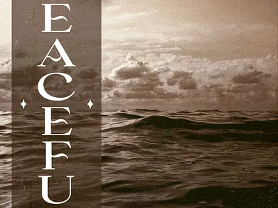 Peaceful - Poster graphic design poster