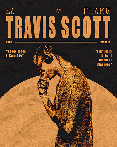 Travis Scott - Poster graphic design poster posterdesign