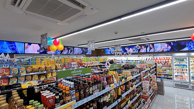 Convenience stores - Multi-displays sync