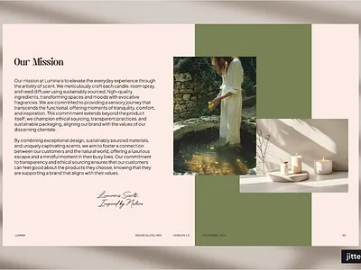 Lumina — Brand Guidelines brand design brand identity branding candle design editorial design graphic design graphic designer identity illustration interior logo logotype magazine online shop social media social media post visual design visual identity website