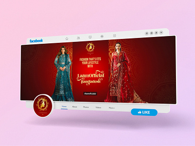 Fashion Brand Facebook Page Cover Design by Tanvir H. Niloy adobe photoshop banner design branding cover photo design facebook cover graphic design social media banner social media post design