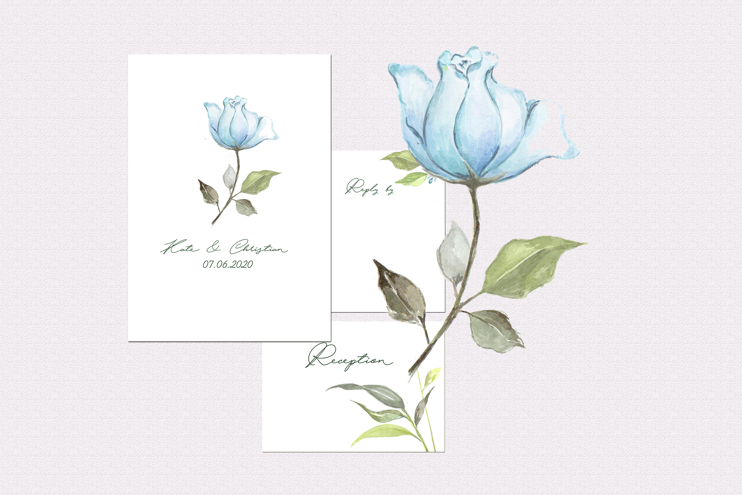 Rose wedding invitation Clip art