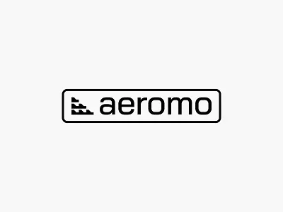 Aeromo abstract icon letterform logo plane simple travel