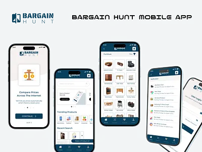 Bargain Hunt App | Figma | UI Design app design app mockup application ui bargain app mockup ui ui design ui interface uiux