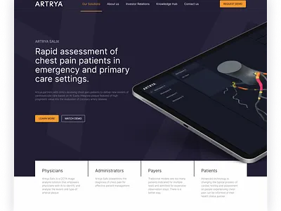 ARTRYA Revised Website Concept app concept design ui web website