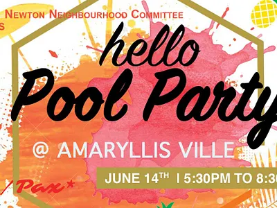 Splash Into Summer: Hello Pool Party @ Amaryllis Ville community graphic design kidsfriendlyfun neighbours poolpartyvibes singapore splashintosummer tropicalfun