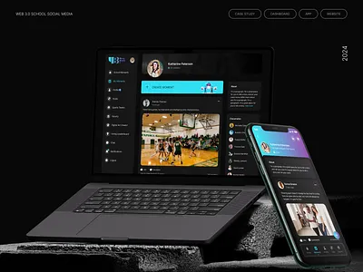 Web 3.0 School Social Media blockchain technology mobile app nfts ui uiux website