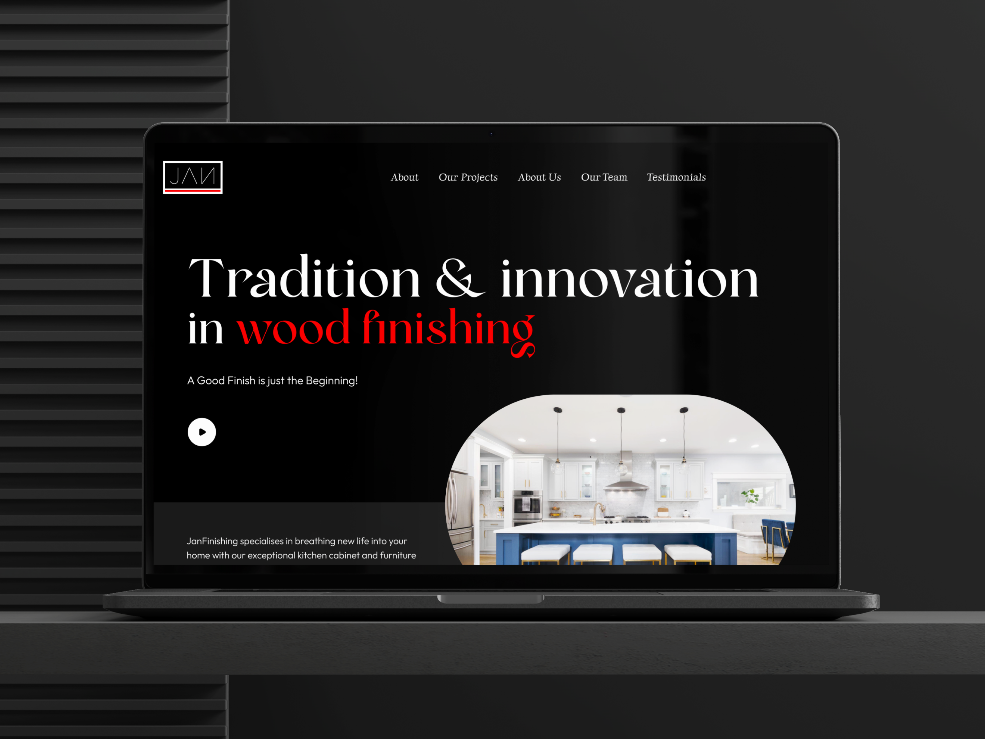 Interior Design Website UI UX Design Concept brandwebsite cleanui crafteddesign designinspiration digitaldesign dribbbleweeklywarmup figma freelance interactiondesign interfacedesign landingpage minimaldesign modernui productshowcase uidesign uiux uxdesign webdesign websitedesign woodfinishing