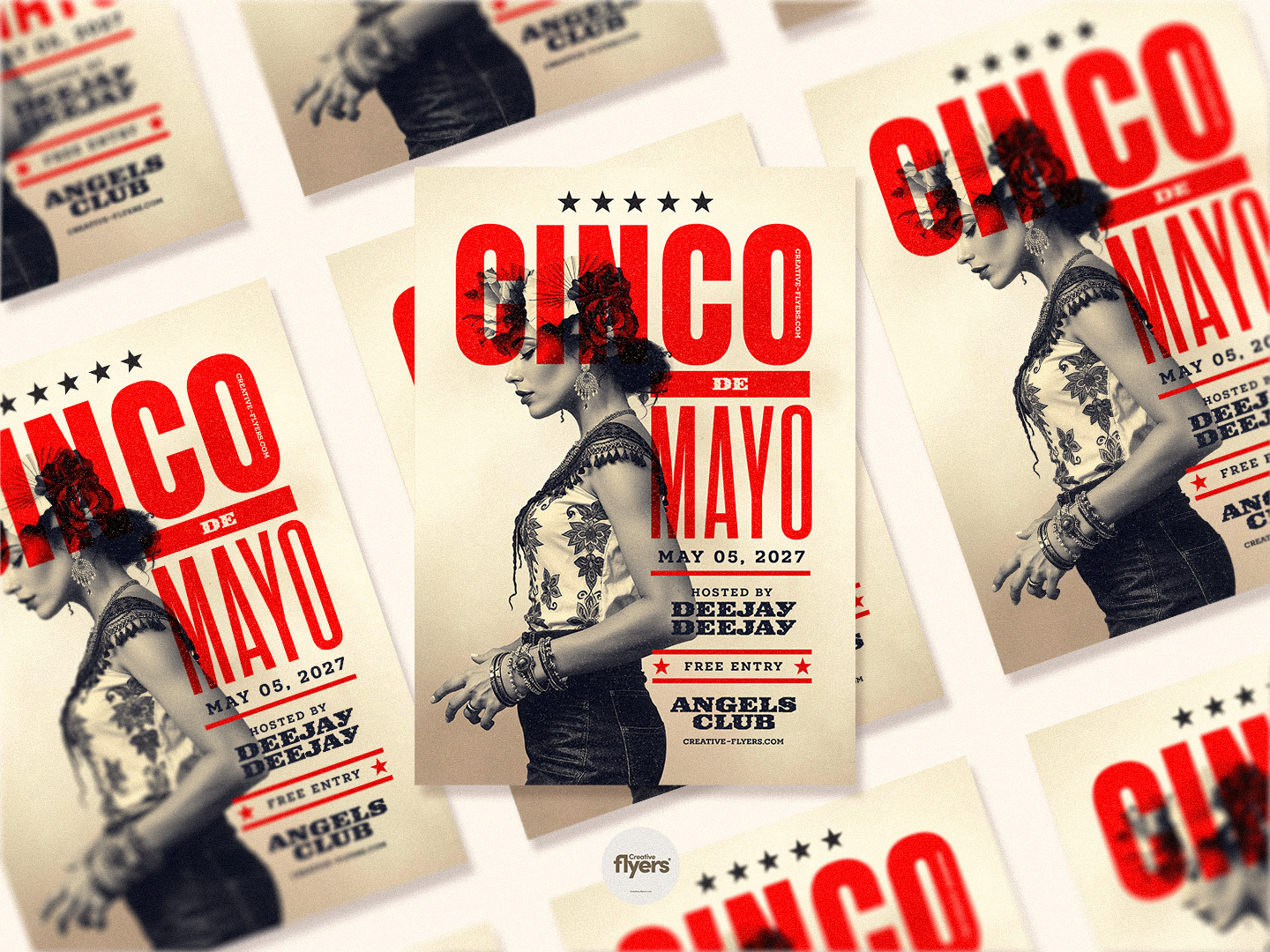 Cinco de Mayo Poster affiche celebration cinco de mayo creative creative flyer fiesta flyer templates graphic design mexican fiest party flyer photoshop poster retro poster vintage