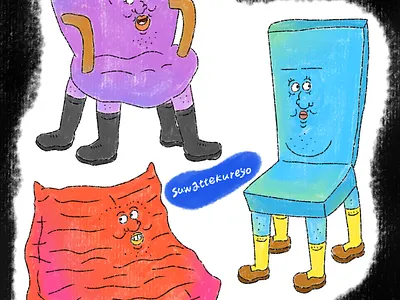 CHAIR branding character design graphic design icon illustration vector