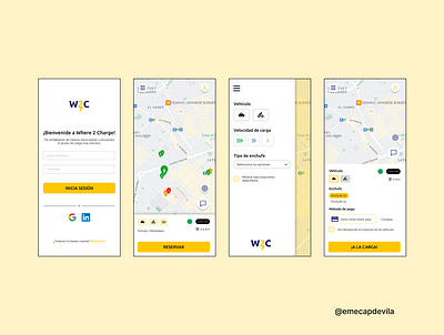 Where 2 Charge — UI Design app product ui ui design ux