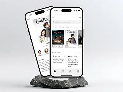 K-Drama mobilapp ui uxui