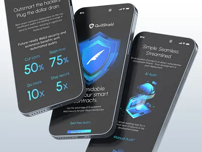 Quillshield mobile responsive ui uiux