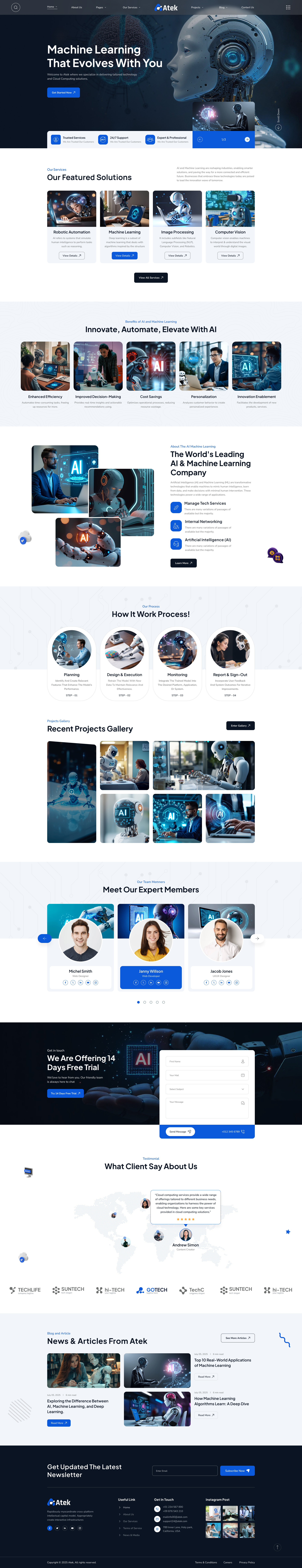 Atek – IT Solution & Technology Figma Template technology