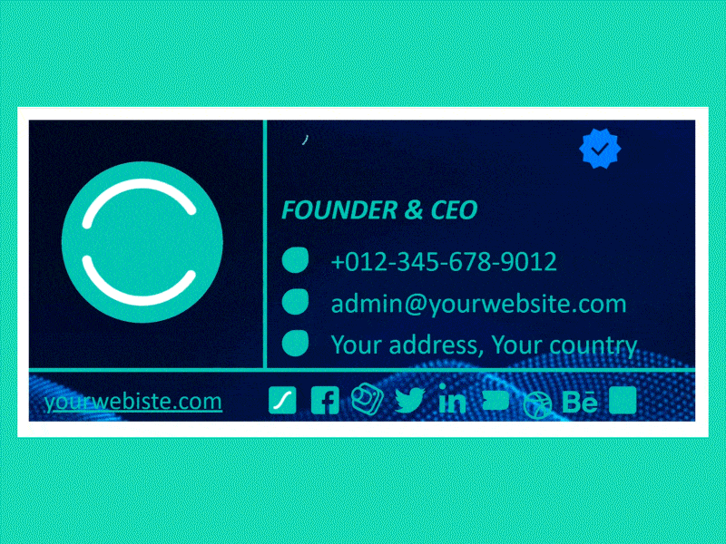 Example of Animated Email Signature