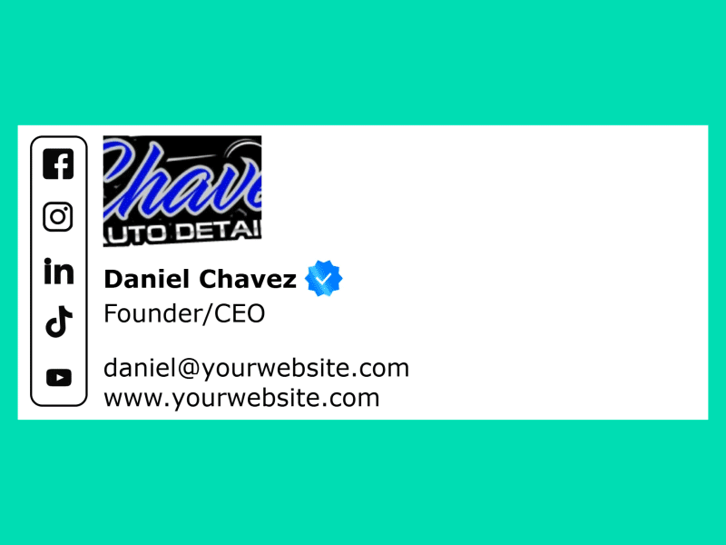 Example of Animated Email Signature