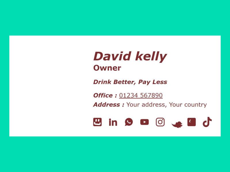 Example of Animated Email Signature