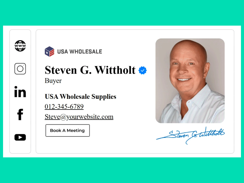 Example of Animated Email Signature