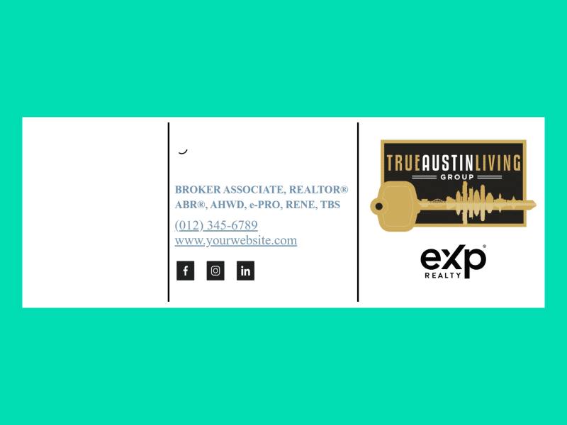 Example of Animated Email Signature