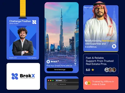 🚀 BrokX Branding: A New Era in Real Estate brand identity brokx business branding custom logo design graphic design innovative glance logo design logo designer real estate branding