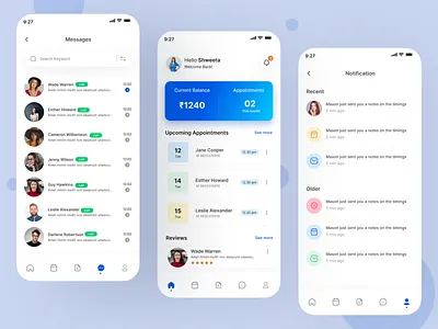 Medplus – Appointment App 5 appointment booking appointment scheduler calendar booking clean ui dark mode app digital health doctor appointment app dribbble shot figma design health app design healthcare ui medical app minimal ui mobile health app telemedicine app ux design