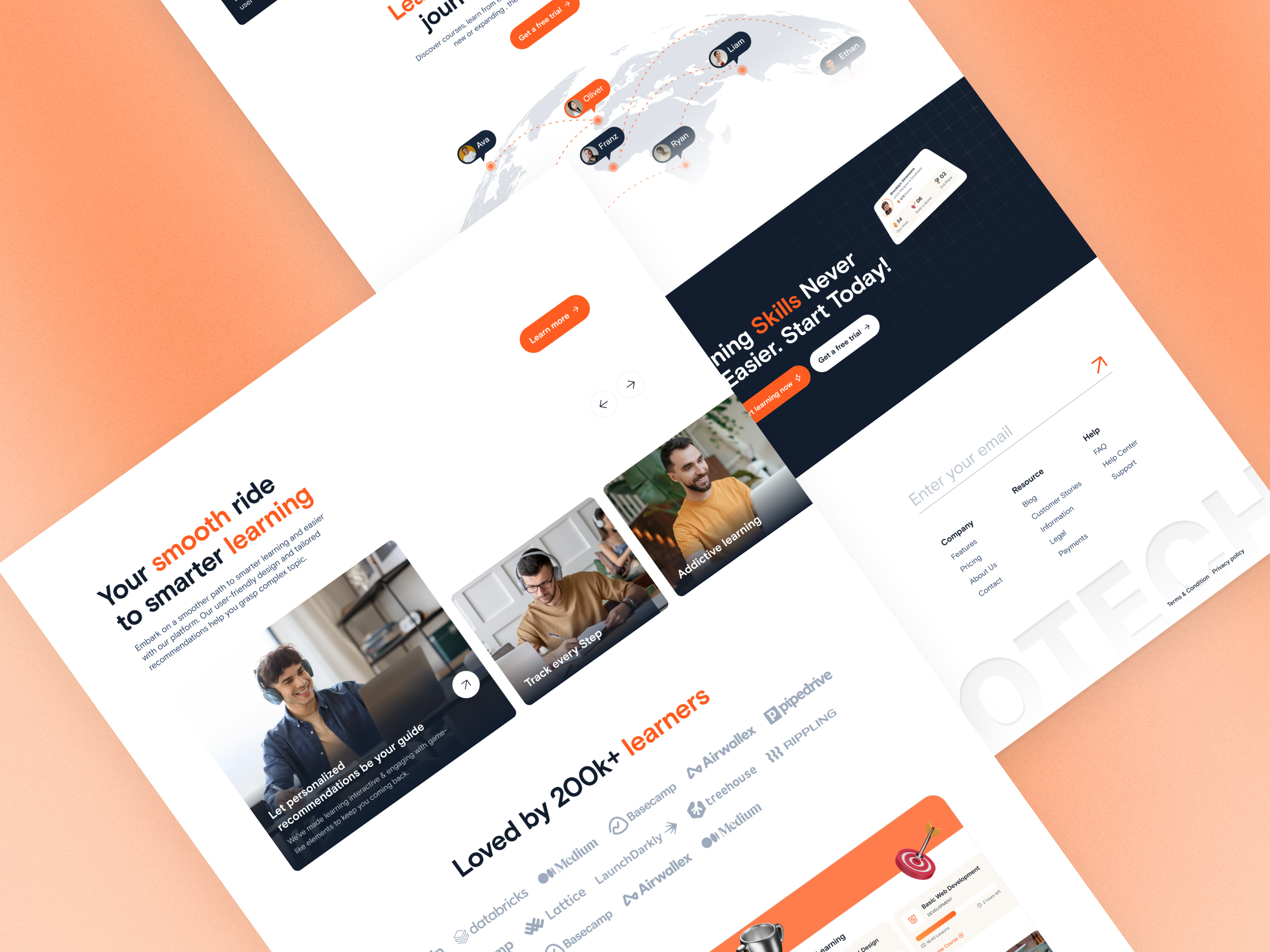 Example of Ed Tech & E Learning Platform UI/UX 
