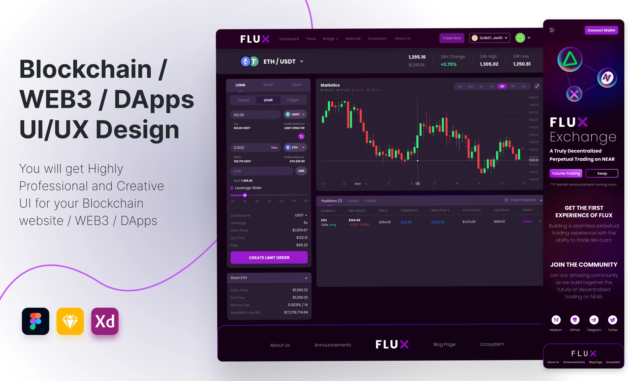 Example of I Design Blockchain, Web3, Dapps Design