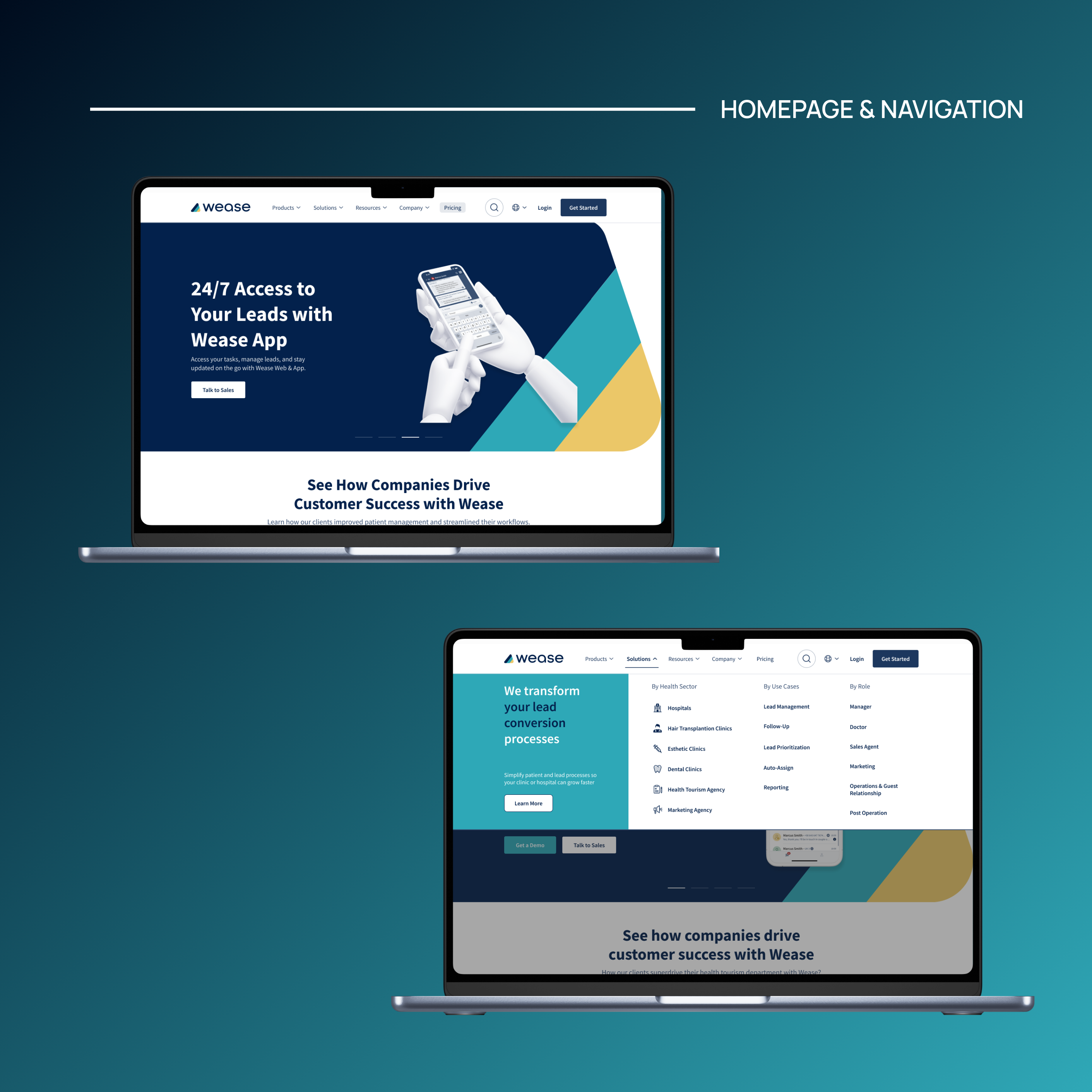 Example of Landing Page UX/UI Design