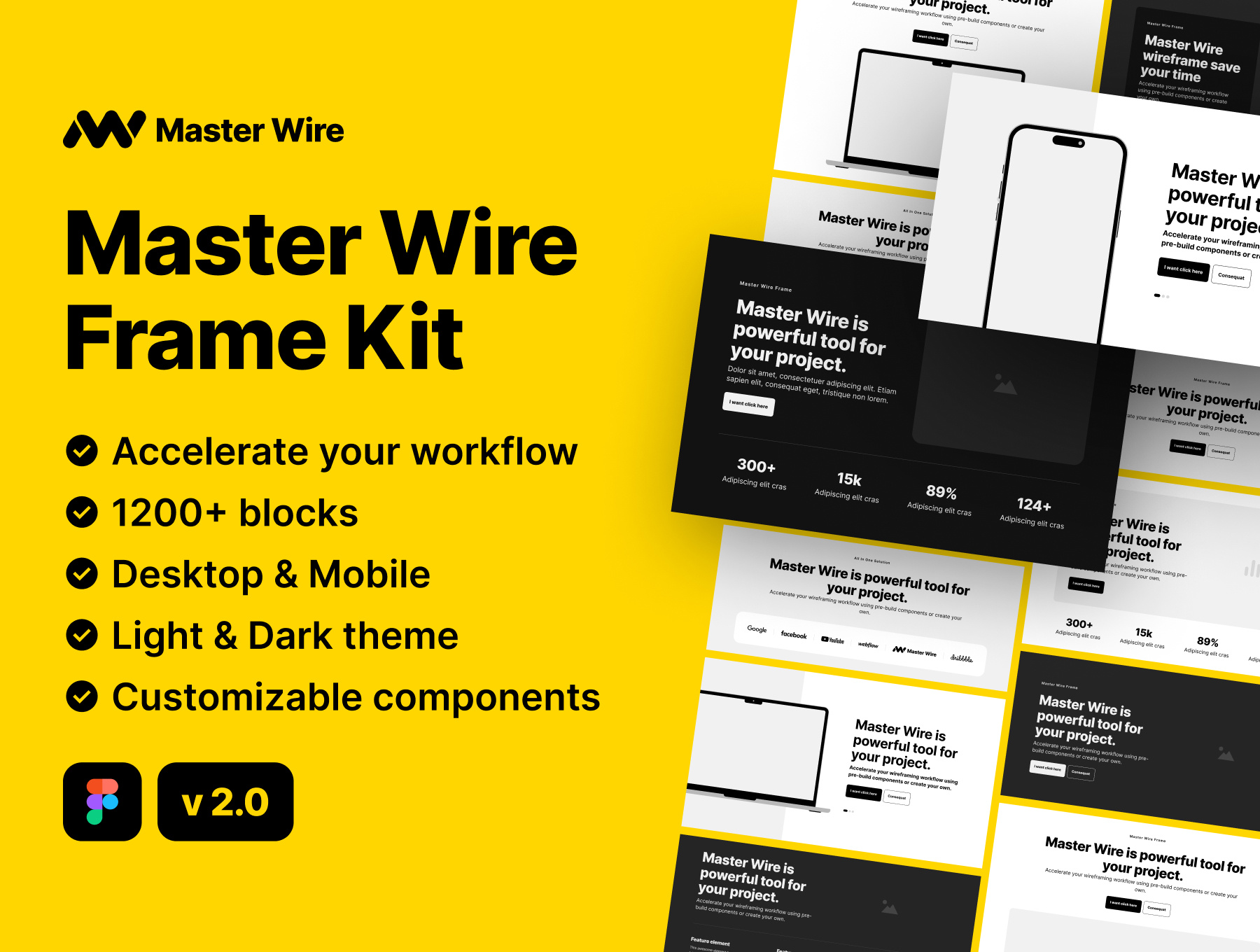 Example of Wireframe Kit   Master Wire