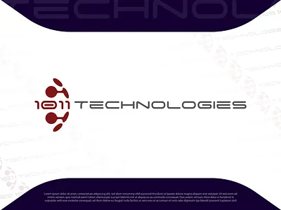 1011 Technologies – Futuristic Tech Logo Design abstractlogo branding digitalbrand dribbble futuristic logo logodesign modernlogo software startupbranding techlogo technology