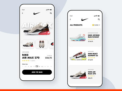 Nike App appdevelopment iosandroid mobile app ui uiuxdesign
