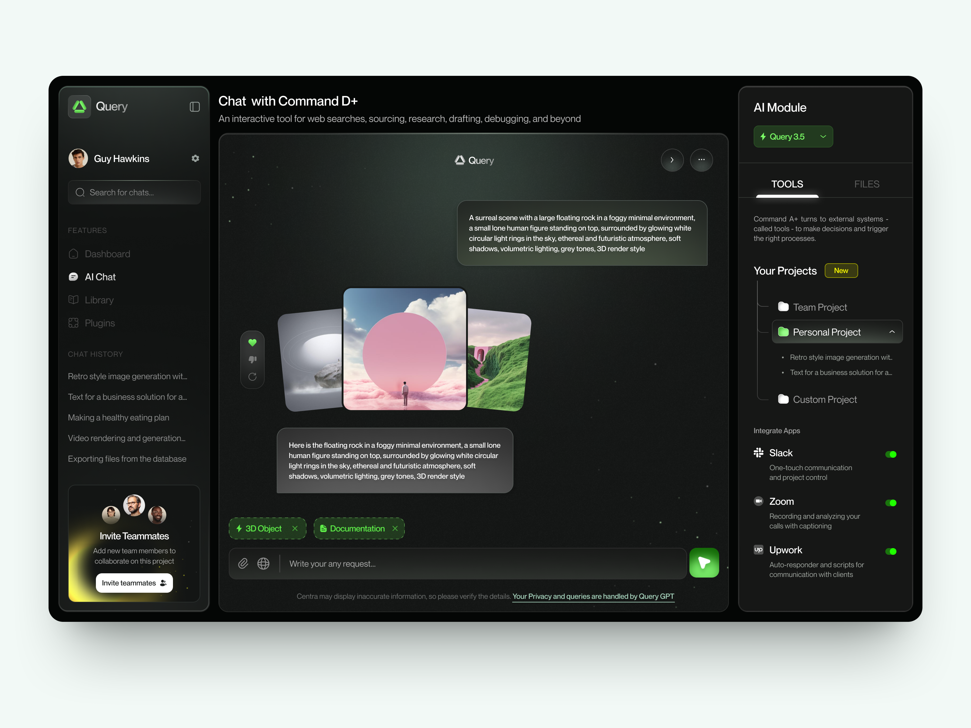 Example of UX/UI Design