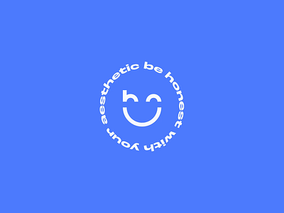 Honest Aesthetics Logo Animation animation branding circle design eyes face graphic design icon icons identity illustration logo mark motion graphics smile smiley smiley face type