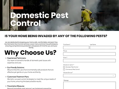 Increase Inquiries with WIX Pest Control Web Template That Works pest control business pest control services pest control website template wix website template