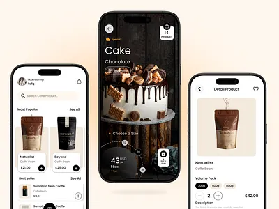 KopiKue - Coffee Cake Sales Application appdesign appdevelopment applaunch appshowcase cakelovers coffeeandcake coffeeapp coffeelovers fooddeliveryapp freshbakery mobileapp mobileui ordercoffeeonline startupapp uiuxdesign