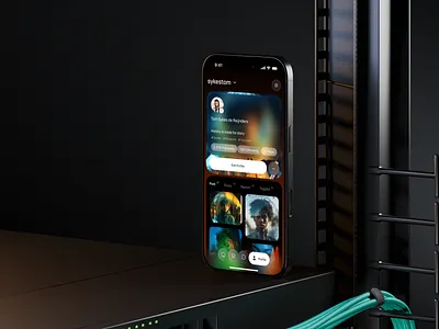 Social Media App –Profile Screen account app app design feed ios mobile app mvp news feed profile settings social media social media app