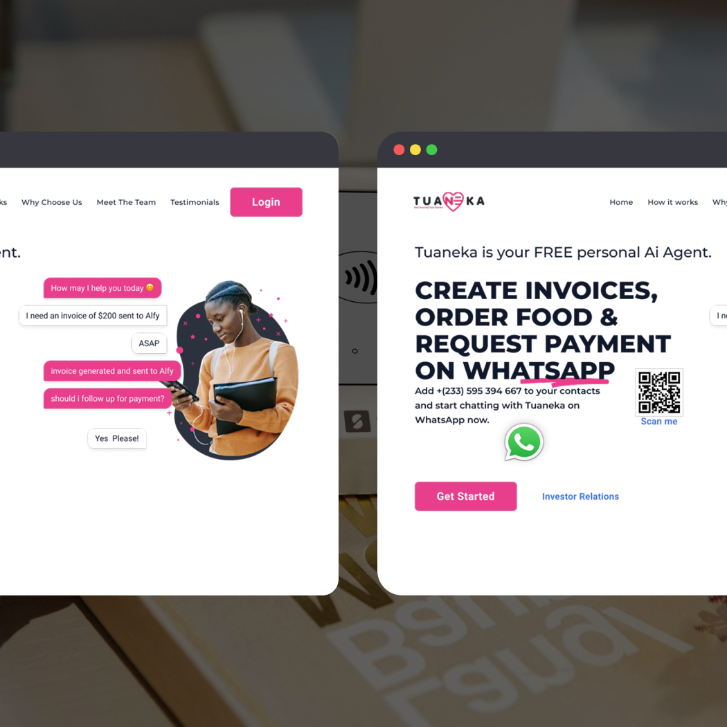 Tauneka Ai ai design figma landing page ui