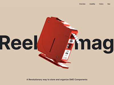 Reelmag Website design 3d 3d animation airpods animation apple blender branding design landing page live motion graphics product product design reelmag site smd reelmag ui visual design website website design