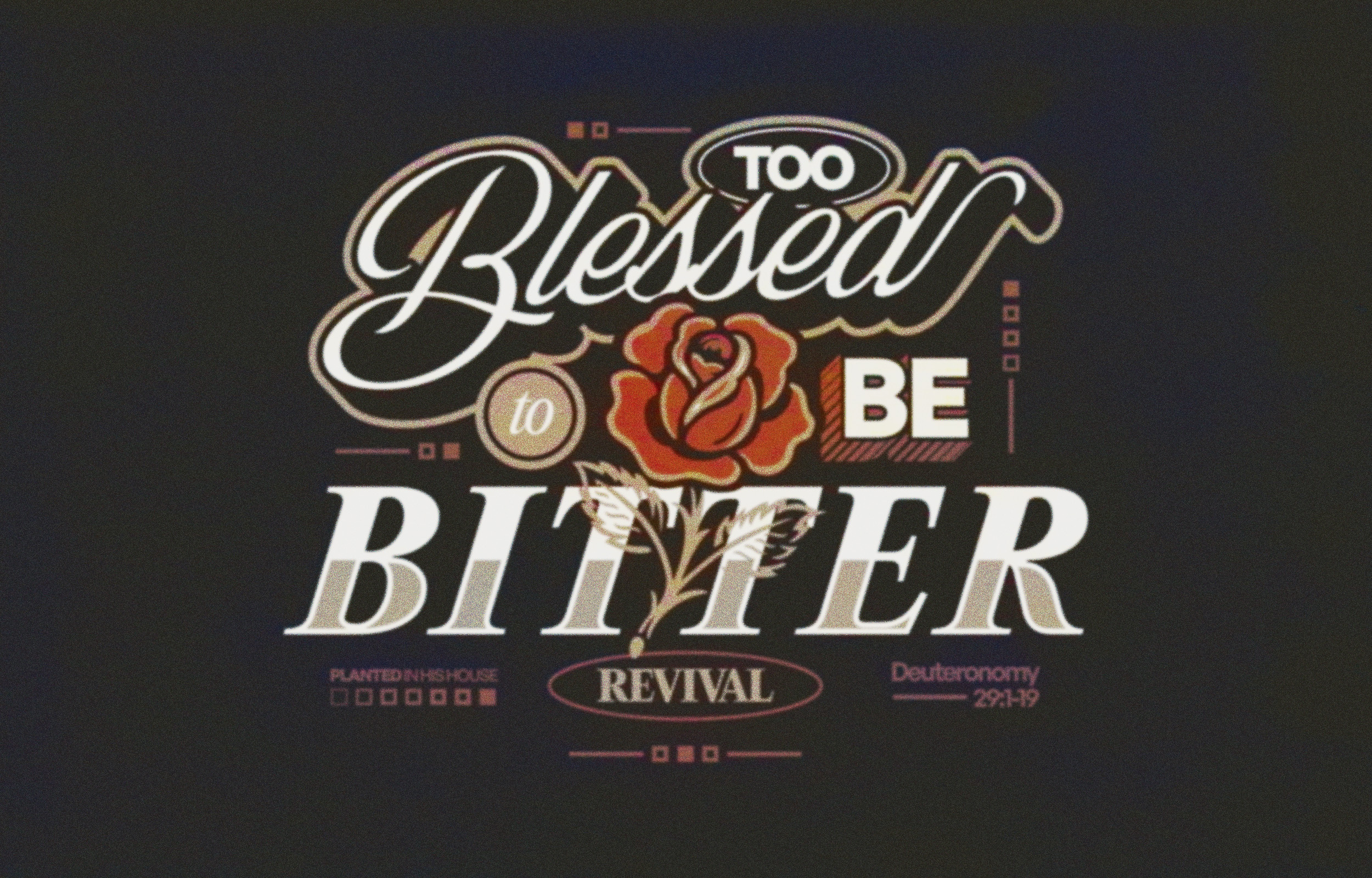 Example of Too Blessed To Be Bitter | Apparel Design