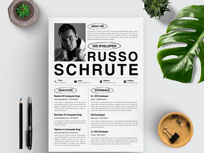 Resume / CV Template branding canva template cover letter curriculum vitae cv cv design cv template design graphic design modern resume professional resume resume resume design resume template