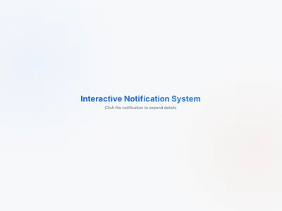 Interactive Update Notification System UI animation notification react ui uptade