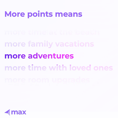 Max Travel - More Points! android animation app ios iphone travel ui