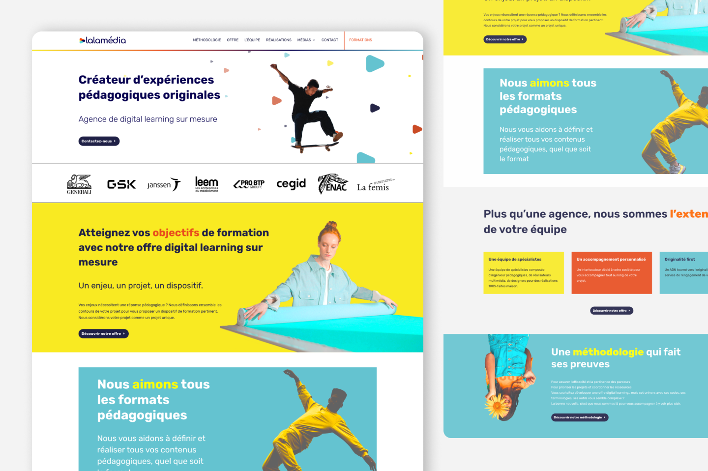 Lalamédia | Website b2b digital learning graphic design ui uxdesign webdesign website wordpress