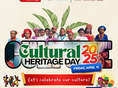 Priqueen Intl. Schools Cultural Heritage Day 2025 branding graphic design logo