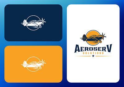 AeroServ Solution branding designer graphic design illustration logo
