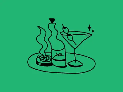 Now drinks art bottle concept design doddle drinks graphic design green illustration love martini vector